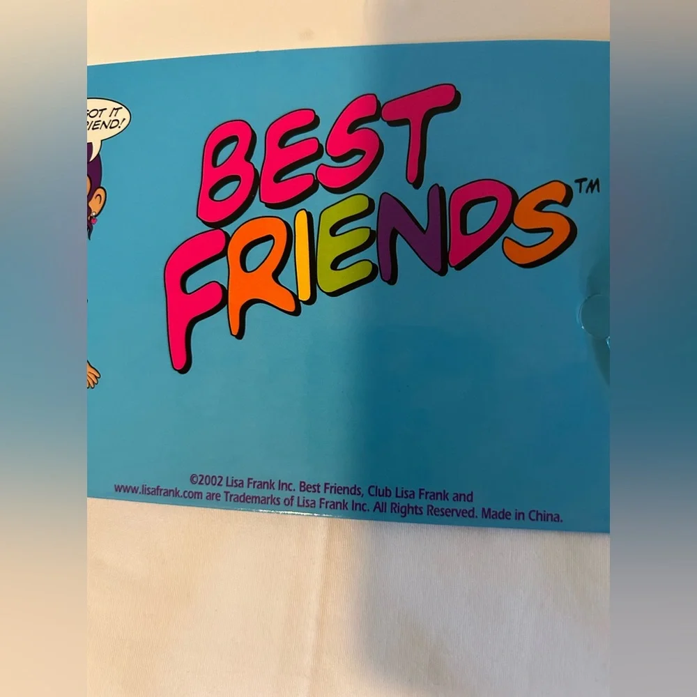 Lisa Frank Best Friends Comic Book Folder Vintage 2002 *flaws*
